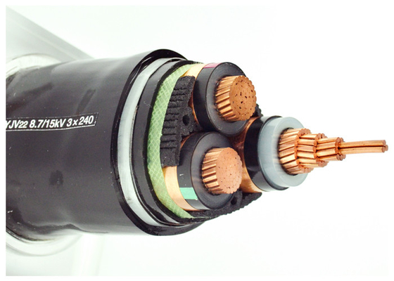 LA CHINE Câble à haute tension blindé du câble électrique 3 de CU/XLPE/STA/PVC de bande en acier blindée de noyau fournisseur
