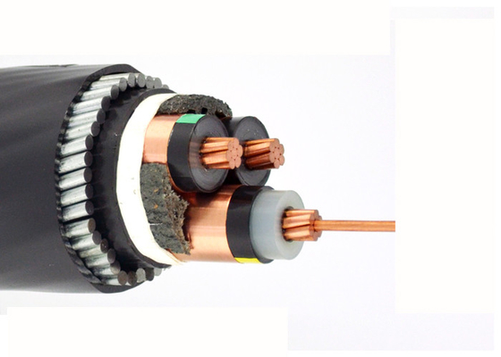 LA CHINE Le conducteur de cuivre taux de pression moteur/XLPE a isolé le noyau de la SWA le système mv LSZH 3 de cable électrique fournisseur