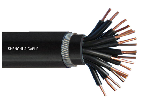 LA CHINE Câbles de commande multinucléaires isolés par PVC de cuivre de conducteur, câble blindé de fil d'acier fournisseur