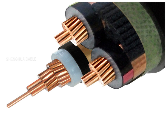 LA CHINE 3.6/6kV trois creusent le câble électrique isolé par XLPE de cuivre de cable électrique fournisseur