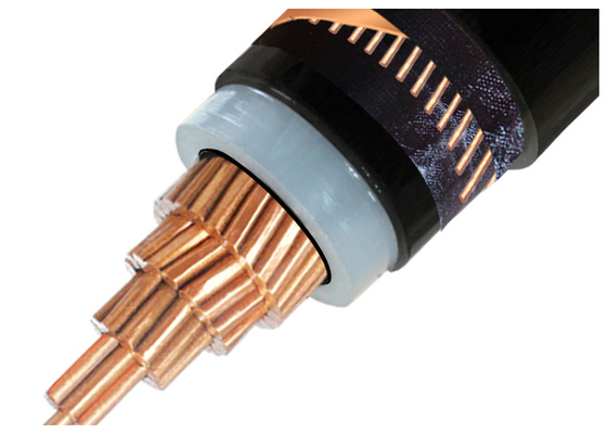 LA CHINE La tension moyenne XLPE a isolé le conducteur à un noyau d'en cuivre de 3 noyaux de cable électrique que XLPE a isolé le câble N2XSY fournisseur