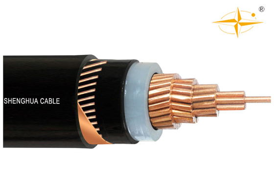 LA CHINE Le système mv 19/33kV CU/XLPE/CTS/PVC XLPE a isolé le cable électrique avec l'écran de câblage cuivre fournisseur