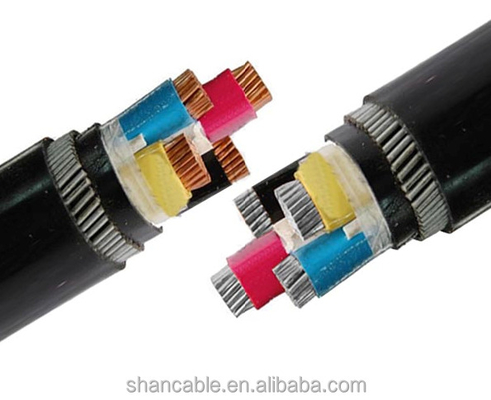 LA CHINE Câble d'alimentation isolé XLPE gaine PVC noir 0,6 / 1kV fournisseur