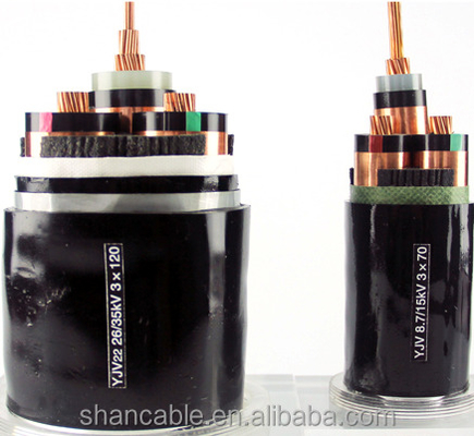 LA CHINE Cuivre noir de cable électrique de PVC isolé par XLPE/conducteur en aluminium fournisseur