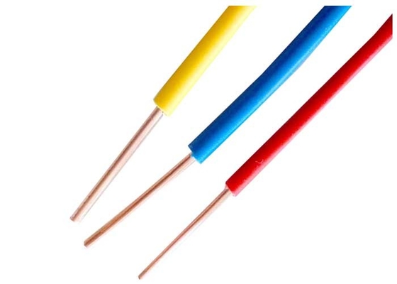 LA CHINE Fil rigide de câble électrique de conducteur pour 300/500v de câblage interne, jaune de rouge bleu fournisseur