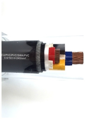 LA CHINE Le PVC blindé de la SWA du conducteur de cuivre BT a isolé le câble blindé 4x240mm2 de fil d'acier de noyaux des câbles 4 fournisseur