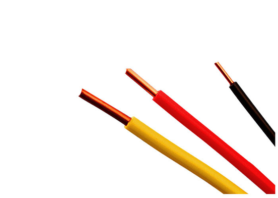 LA CHINE Le PVC à un noyau de fil adapté aux besoins du client par couleur de câble électrique a isolé le câble 450/750 V fournisseur