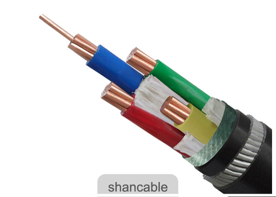 LA CHINE Le PVC approuvé par OIN isolé câble le conducteur en aluminium de quatre noyaux pour des lignes de distribution d'énergie fournisseur