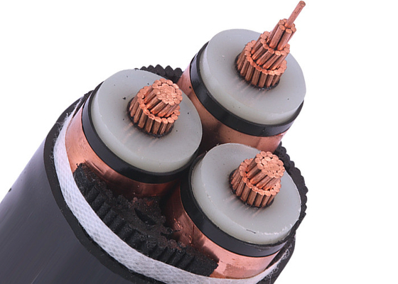 LA CHINE 3 câble souterrain Unarmored de PVC XLPE du noyau 12.7/22KV 3x185SQMM fournisseur