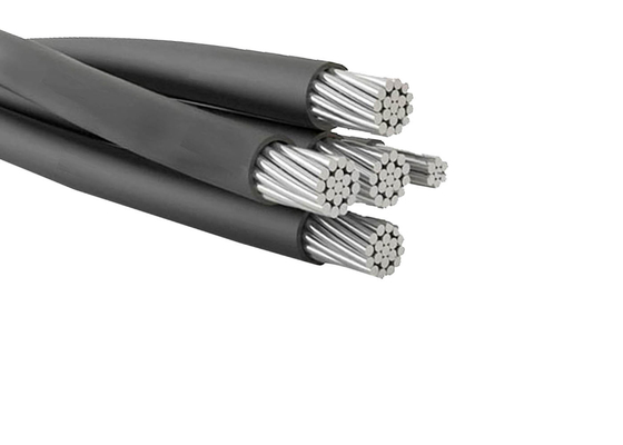 LA CHINE Câbles empaquetés aériens électriques d'ABC 0.6KV/1KV, câble d'interface quadruplex de service fournisseur