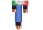 Câble 1.5mm2-600mm2 électrique blindé de NH-YJV22 FRC de cable électrique de mica de bande en acier ignifuge blindée de bande fournisseur