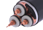 3 câble souterrain Unarmored de PVC XLPE du noyau 12.7/22KV 3x185SQMM fournisseur