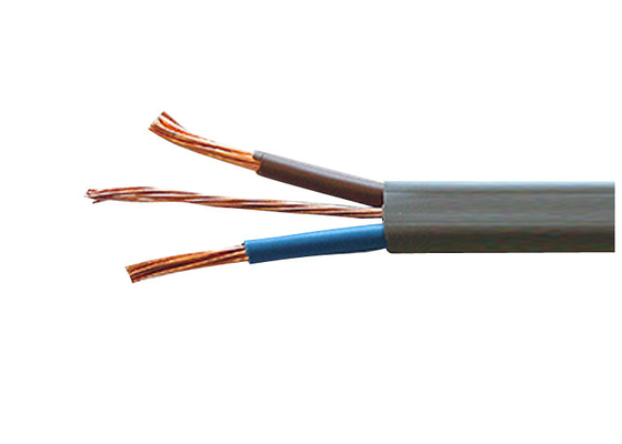 LA CHINE Le PVC plat a isolé la ligne dure électrique de gaine du noyau x2.5SQMM du fil 3 de câble du ménage avec la couleur blanche fournisseur