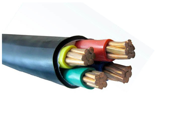 LA CHINE Le PVC du certificat 0.6/1kV de la CE a isolé le câble électrique de conducteur de cuivre de noyau du cable électrique quatre fournisseur