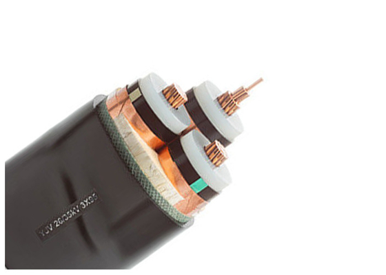 LA CHINE Le noyau trois a examiné le cuivre 26/35kv de Xlpe 99,99% d'isolation de câble à haute tension fournisseur