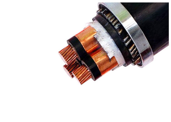 LA CHINE 18 / 30kv trois le noyau Xlpe a isolé la tension de milieu de Zr-PVC de cable électrique fournisseur