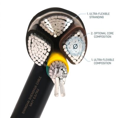 LA CHINE Oil Resistant Chemical Resistant PVC Insulated Cable 450/750V 3 Core Industrial Use fournisseur