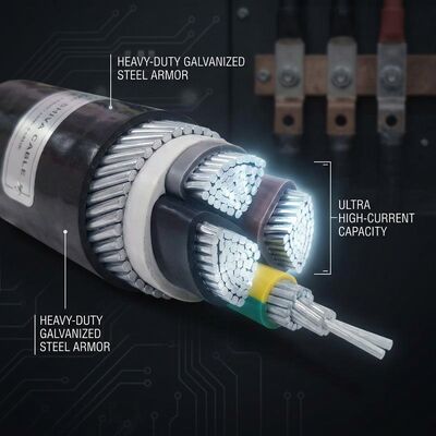 LA CHINE ABC 4x35mm2 UV Stabilized PVC Insulated Aerial Bundled Cable Overhead 0.6/1kV IEC60502 fournisseur