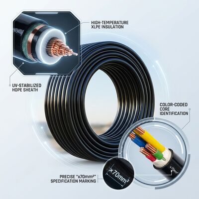 LA CHINE Câble torsadé aérien isolé XLPE résistant aux UV 0,6/1 kV fournisseur