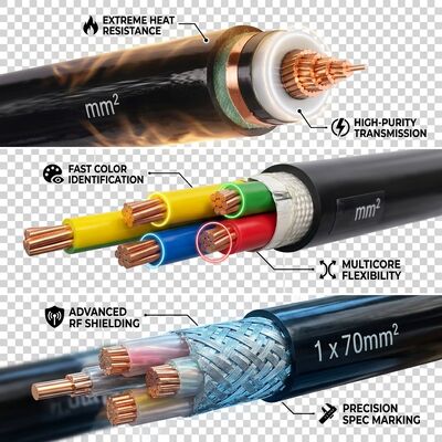 LA CHINE Câble d'alimentation isolé XLPE haute température 90 degrés 0,6/1 kV continu fournisseur