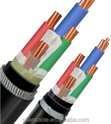 Cable d'alimentation noir à noyau unique standard de la CEI 0,6 / 1kV 2-5 cœurs fournisseur