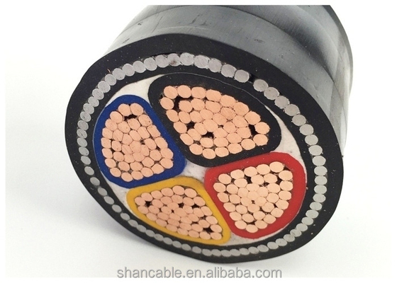 Cable Halogène à faible émission de fumée en cuivre de la centrale électrique noire avec conducteur de cuivre durable fournisseur