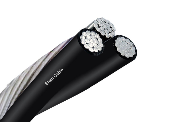 Cable électrique Shenghua, câble aérien à isolation Xlpe, câble aérien avec un conducteur messager fournisseur