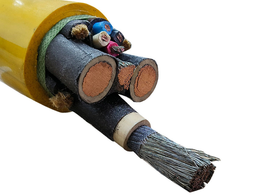 Câble d'alimentation Shenghua à écran métallique et gaine en caoutchouc 0.66 / 1.14 KV Certification CE KEMA fournisseur
