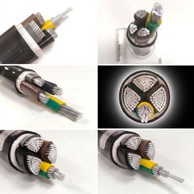 UV Resistant PVC Insulated Power Cable 0.6/1kV 4x35mm2 Aerial Overhead Outdoor Use fournisseur