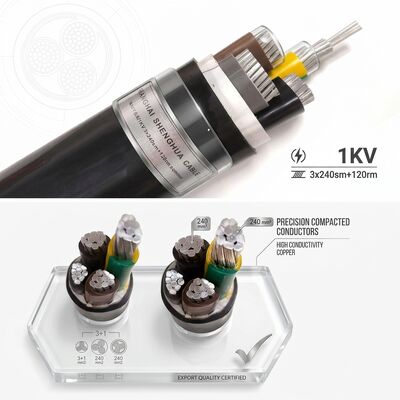 Factory Direct PVC Insulated Power Cable 0.6/1kV 4x70mm2 Copper Export Grade fournisseur