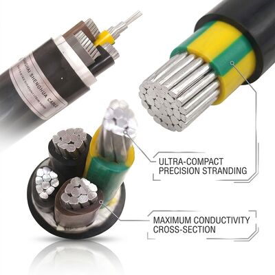 Free Sample PVC Insulated Power Cable 0.6/1kV 3x10mm2 Copper Fast Delivery fournisseur