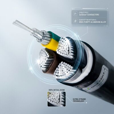 Free Sample PVC Insulated Power Cable 0.6/1kV 3x10mm2 Copper Fast Delivery fournisseur