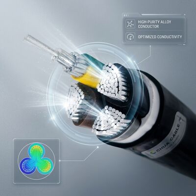 NYY 4x25mm2 PVC Insulated Cable 90C High Temperature Underground 0.6/1kV IEC60502 Power Wire fournisseur