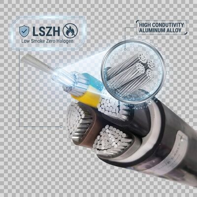 VGV 3x4mm2 UV Resistant PVC Insulated Cable Outdoor Overhead 0.6/1kV IEC60502 Copper fournisseur