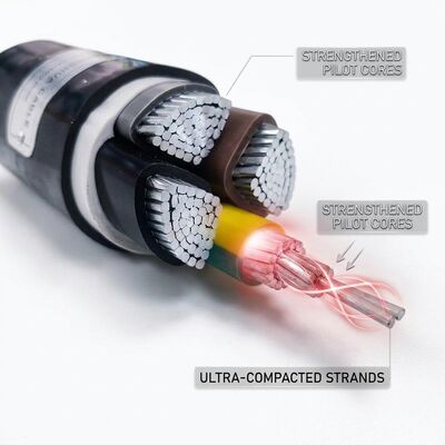 NYY 1x120mm2 PVC Insulated Single Core Cable 90C Power Station 0.6/1kV IEC60502 fournisseur