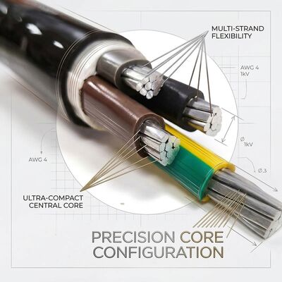 NYY 4x70mm2 Anti UV PVC Insulated Cable Direct Burial Sunlight Resistant 0.6/1kV IEC60502 fournisseur