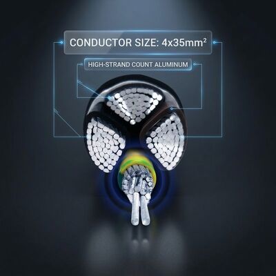 N2XCH 4x25mm2 LSZH PVC Insulated Cable Low Smoke Zero Halogen 0.6/1kV IEC60502 fournisseur