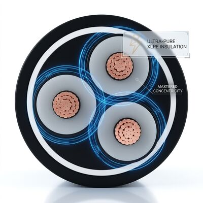 Câble d'alimentation souterrain XLPE isolé gainé HDPE anti-corrosion 0,6/1 kV fournisseur