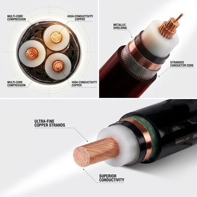 Câble d'alimentation isolé XLPE résistant au feu certifié BS6387 0.6/1kV d'urgence fournisseur