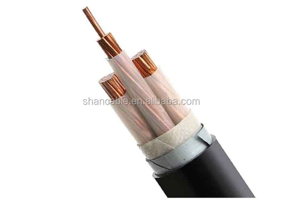Cable d'alimentation isolée XLPE à tension moyenne à noyau unique à trois noyaux à conducteur en cuivre XLPE à noyau isolé N2XSY fournisseur