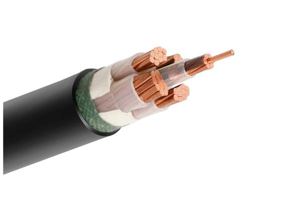 4+1 le noyau XLPE a isolé le cable électrique diplômée par KEMA avec le remplisseur de polypropylène