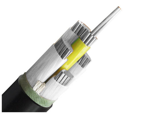 Gaine en aluminium de PVC d'isolation des noyaux isolée par XLPE XLPE du cable électrique de conducteur 5