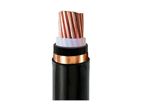 Câble électrique de bouclier de bande d'en cuivre d'en cuivre de câble d'isolation monophasé XLPE