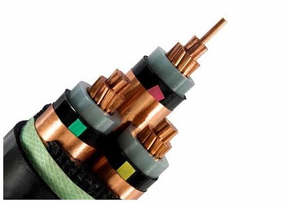 Le câble à un noyau 33KV électrique blindé extérieur de 185mm 2 a évalué la tension
