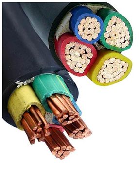 4 câble isolé par PVC de transport d'énergie de cable électrique de CU des noyaux 0.6/1kV avec le CEI certifié